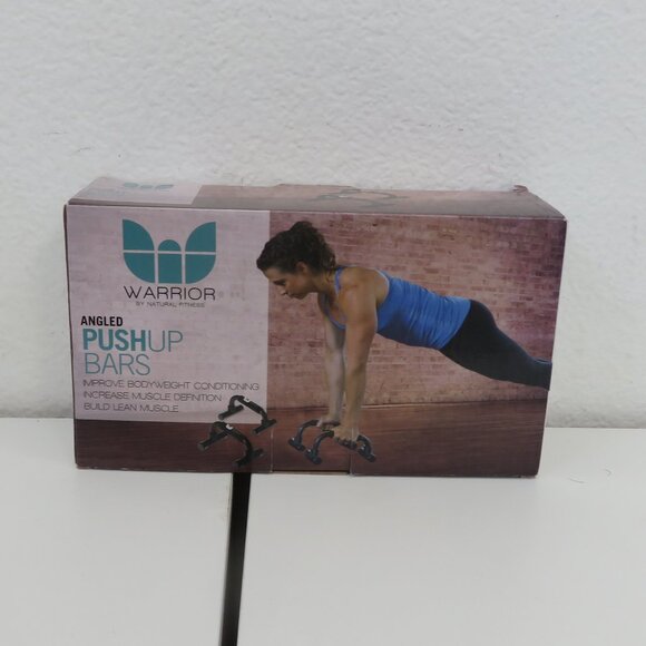 (#108) Warrior angled Push-Up Bars with Foam Grip Handles - Picture 1 of 5